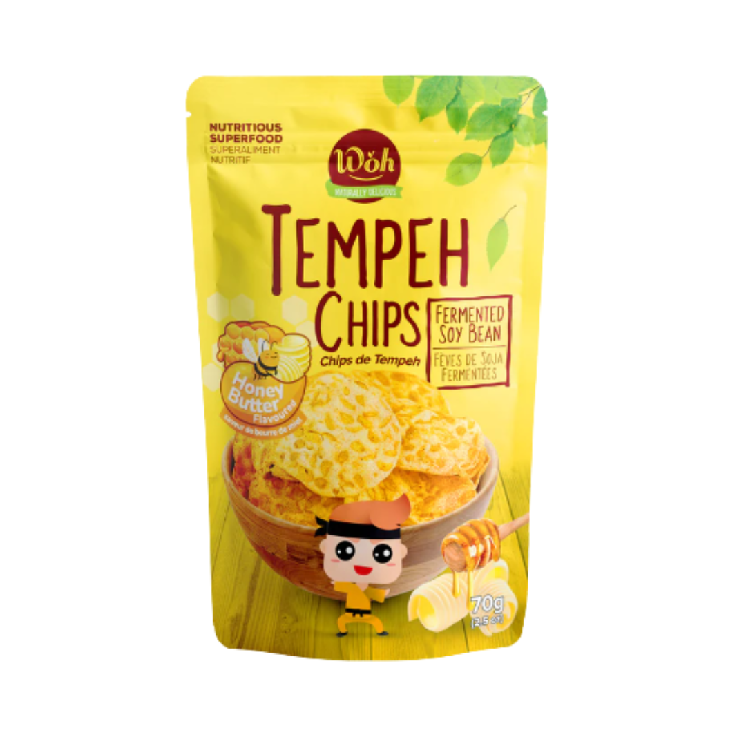 WOH Tempeh Chips Honey Butter (70 Gr)