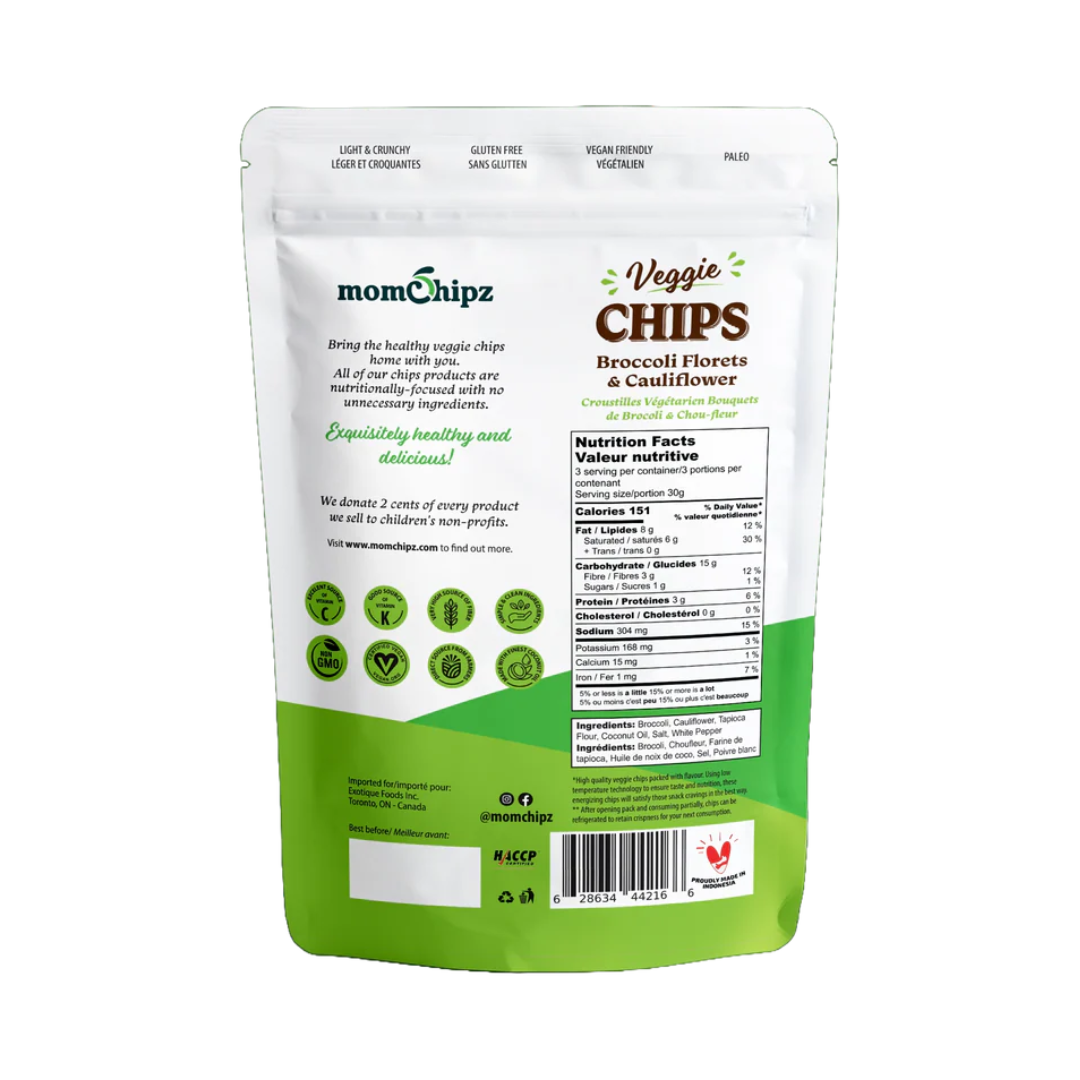 Momchipz Broccoli & Cauliflower Chips (85 Gr)