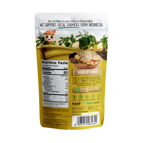 8 Packs of WOH Tempeh Chips Black Truffle (8 x 70 Gr)