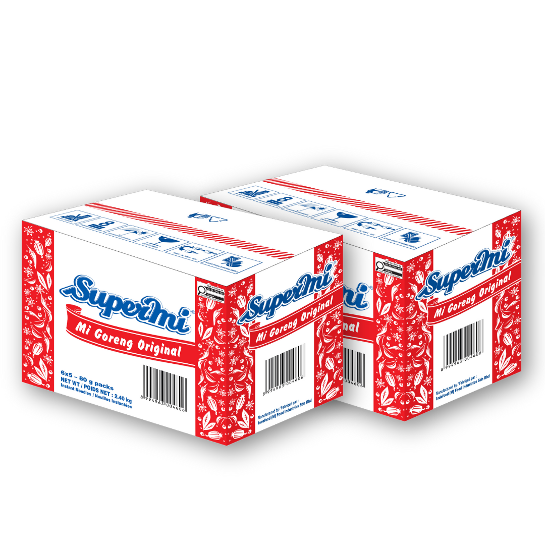 2 Boxes of Supermi Mi Goreng Original (2 x 30 pk) [BBD: Aug 2026]