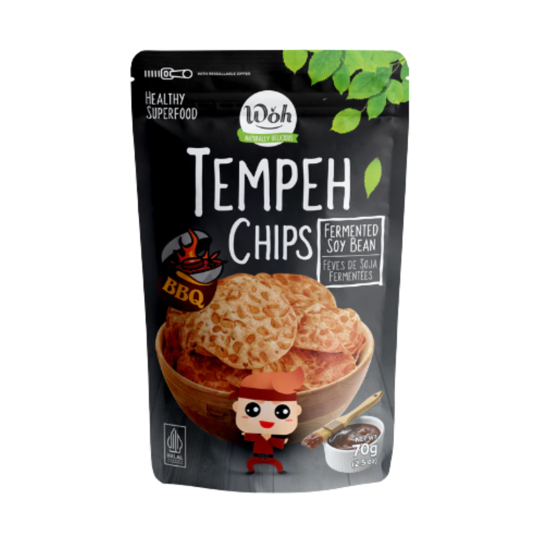 WOH Tempeh Chips BBQ (70 Gr)