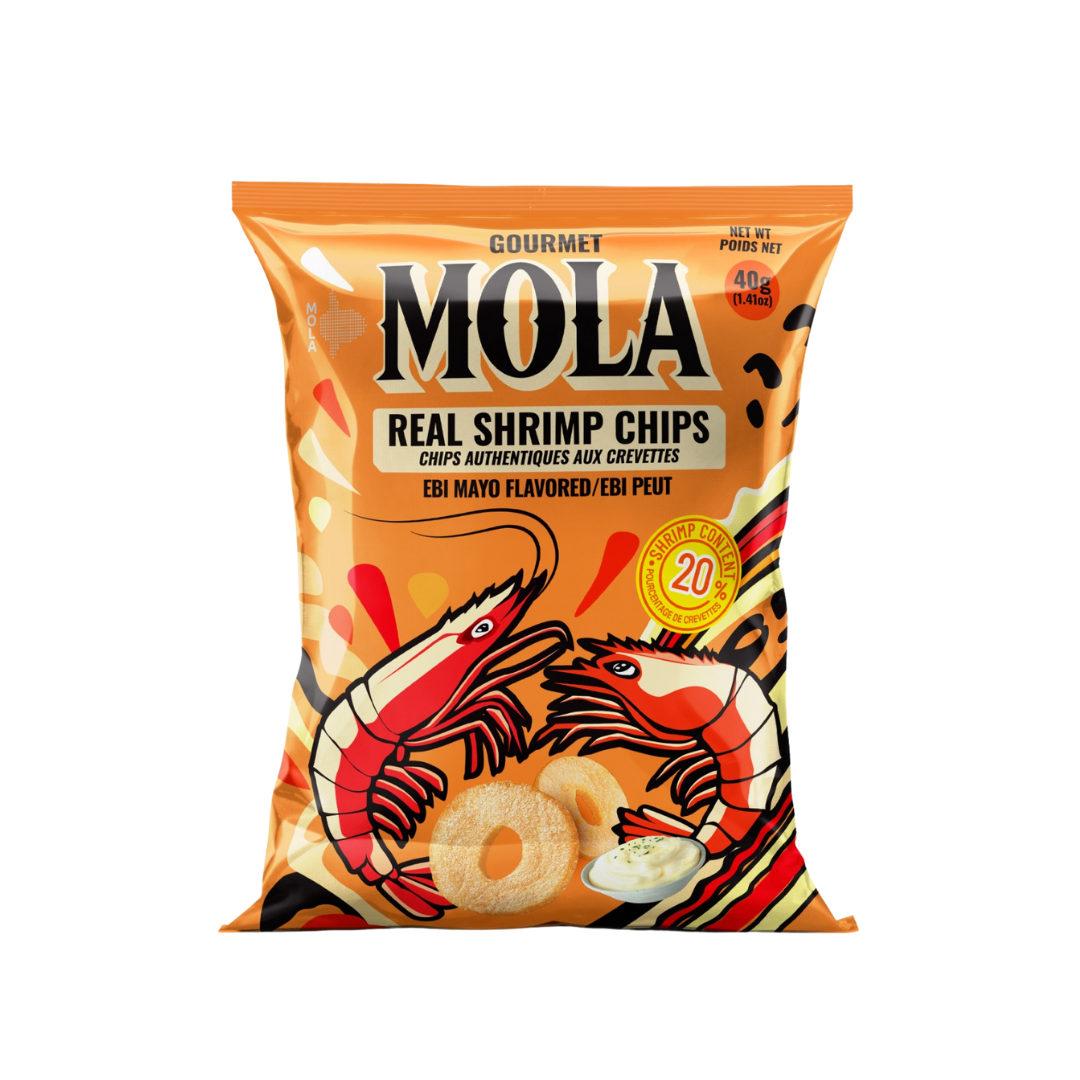 MOLA Real Shrimp Chips – Ebi Mayo Flavor (40g)