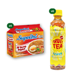Supermi Mi Goreng Original (20 pk) [BBD: Aug 2026] + 6 Packs of Fruit Tea Sosro Lemon (6 x 350 ml)