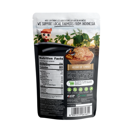 8 Packs of WOH Tempeh Chips BBQ (8 x 70 Gr)
