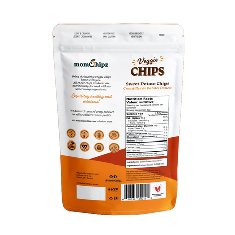 8 Packs of Momchipz Sweet Potato Chips (8 x 85 Gr)